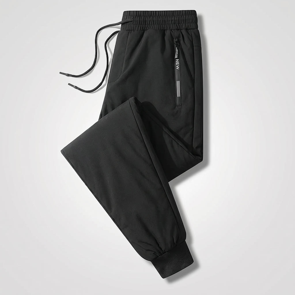 Men’s Winter Fleece-Lined Thermal Sweatpants – Thick, Warm & Windproof